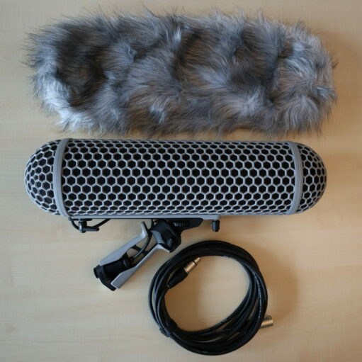 Kondensatormikrofon mit Windschutz